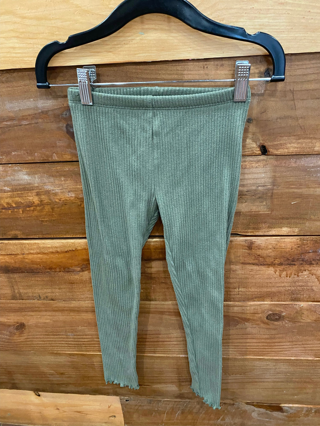 Old Navy Green Ribbed Leggings Size 5T