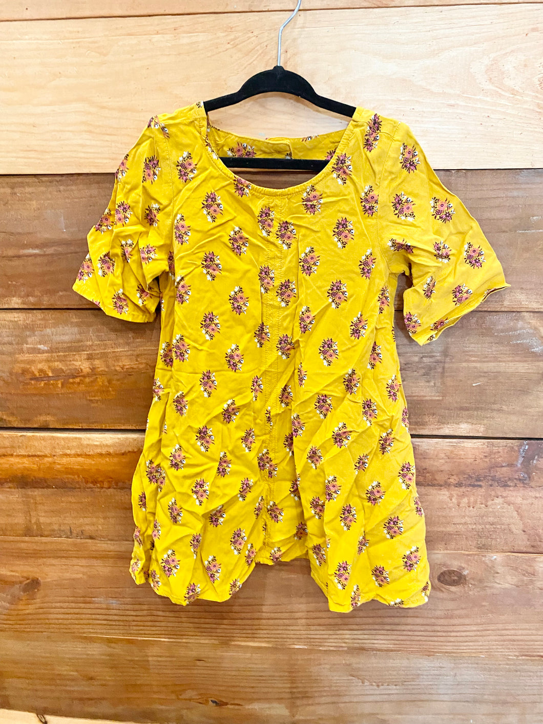 Old Navy Mustard Floral Dress Size 3T