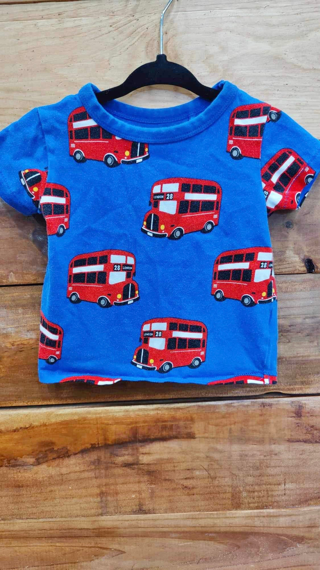 NEXT Blue Bus Shirt Size 6-9m