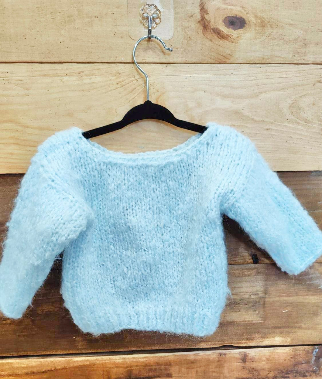 Light Blue Soft Knit Sweater Size 1Y