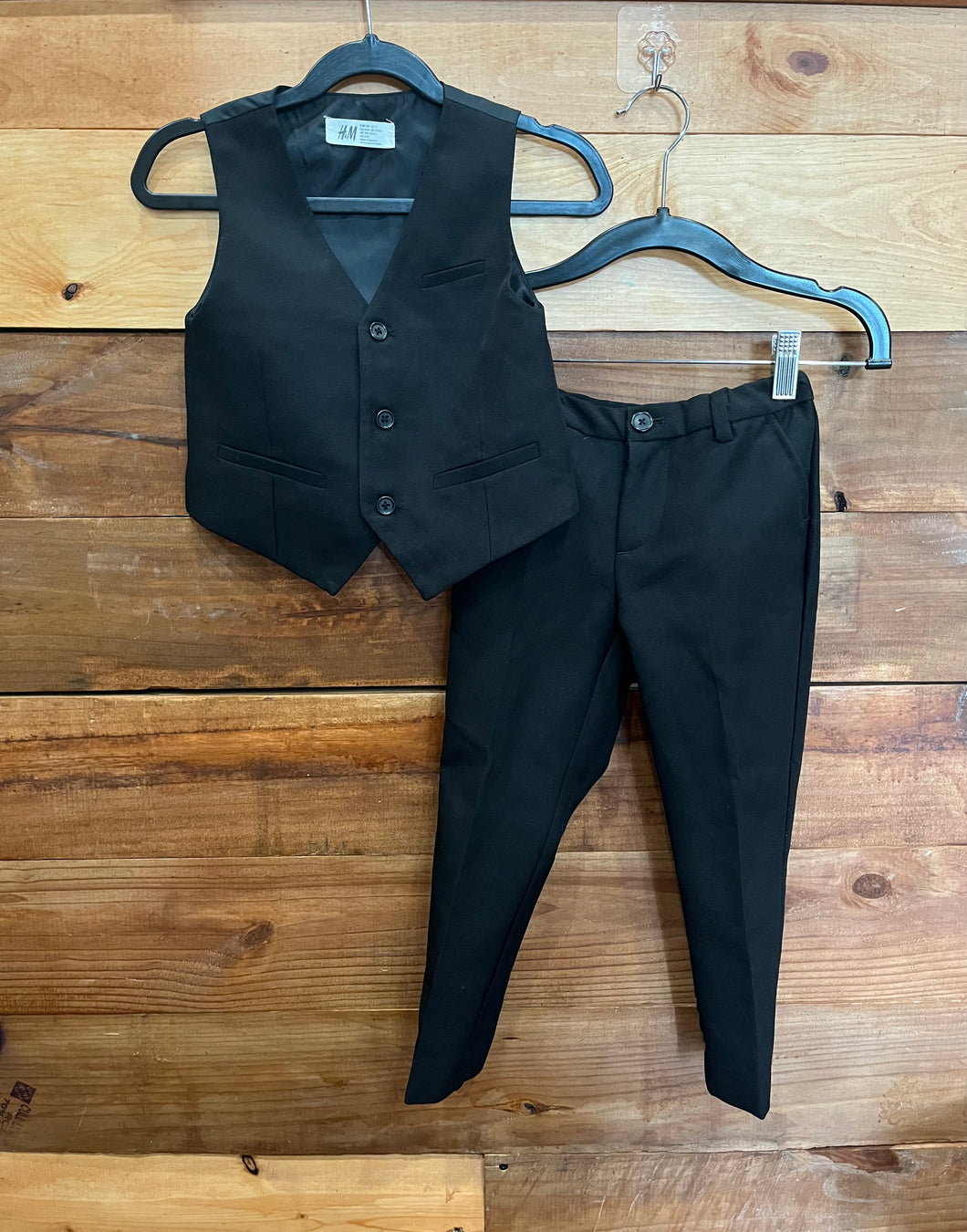 H&M Black 2pc Suit Set Size 4T