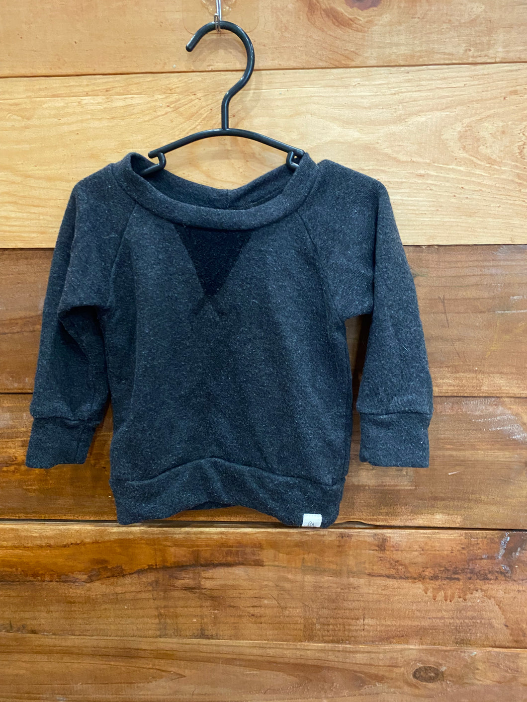 Lulu & Roo Charcoal Sweater Size 6-12m