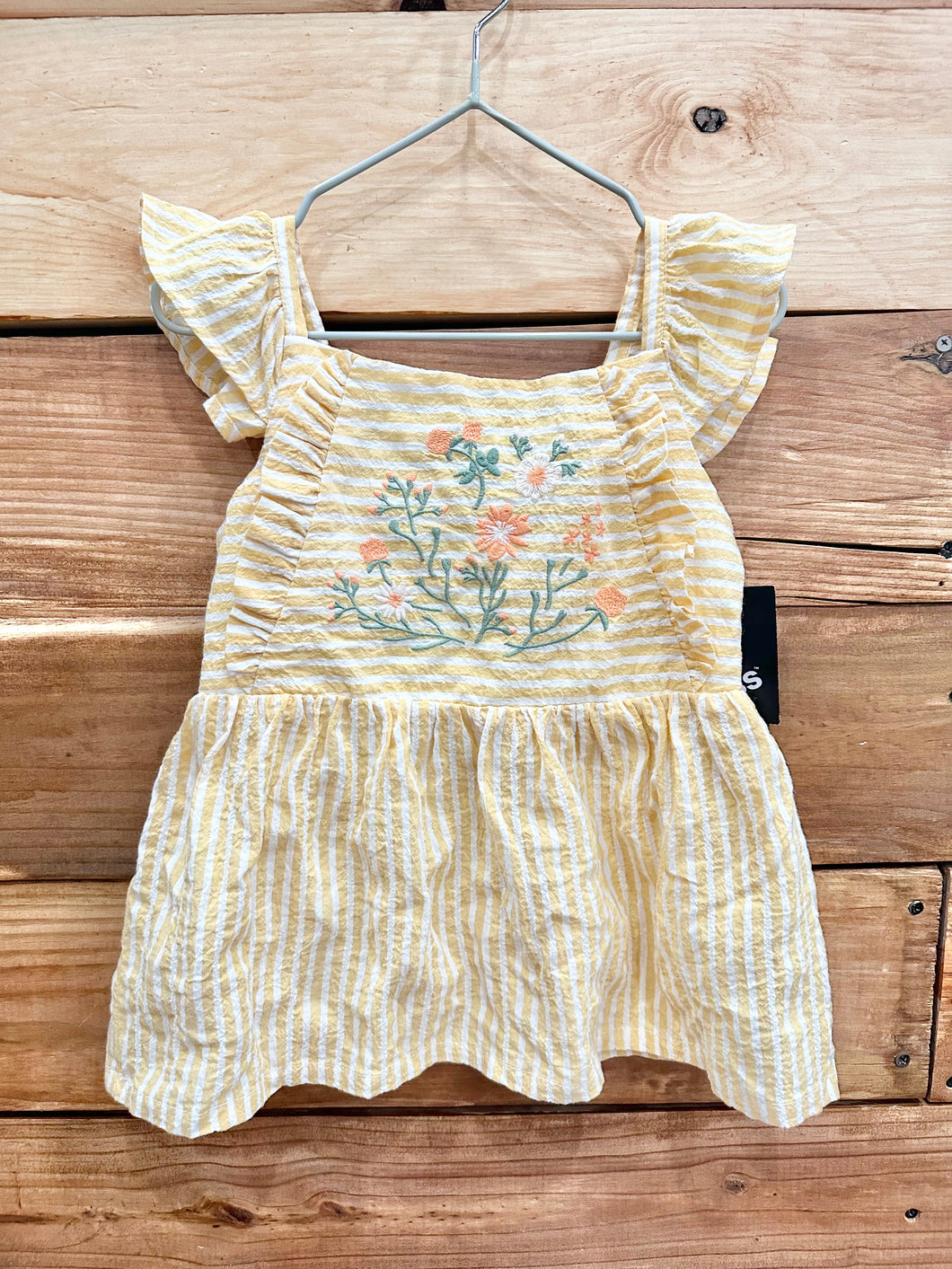 Art Class Yellow Floral Top Size 5T