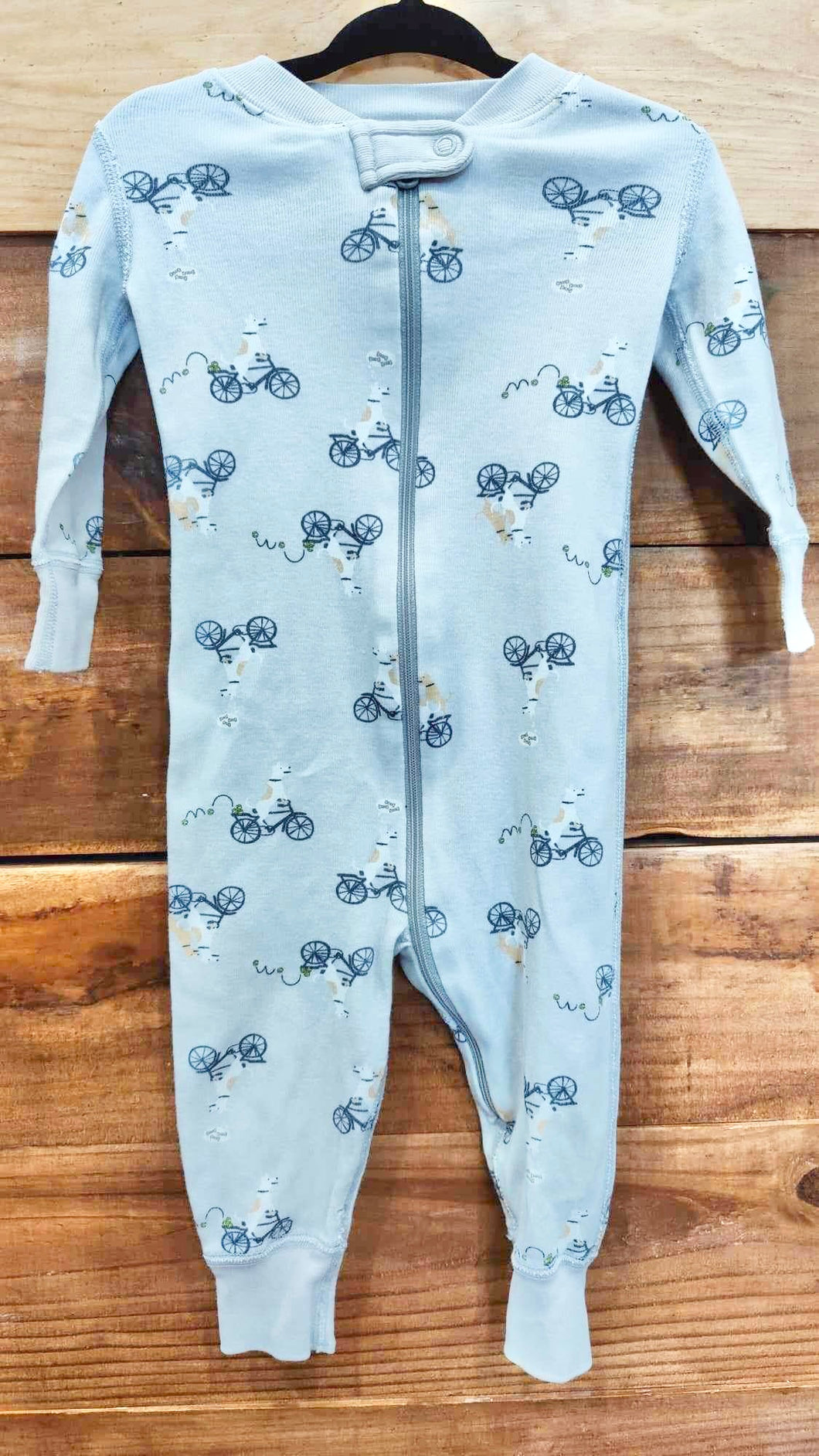 Hanna Andersson Bicycle Dogs Sleeper Size 6-12m