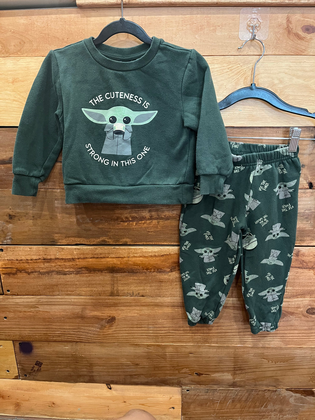 Star Wars Baby Yoda 2pc Outfit Size 2T
