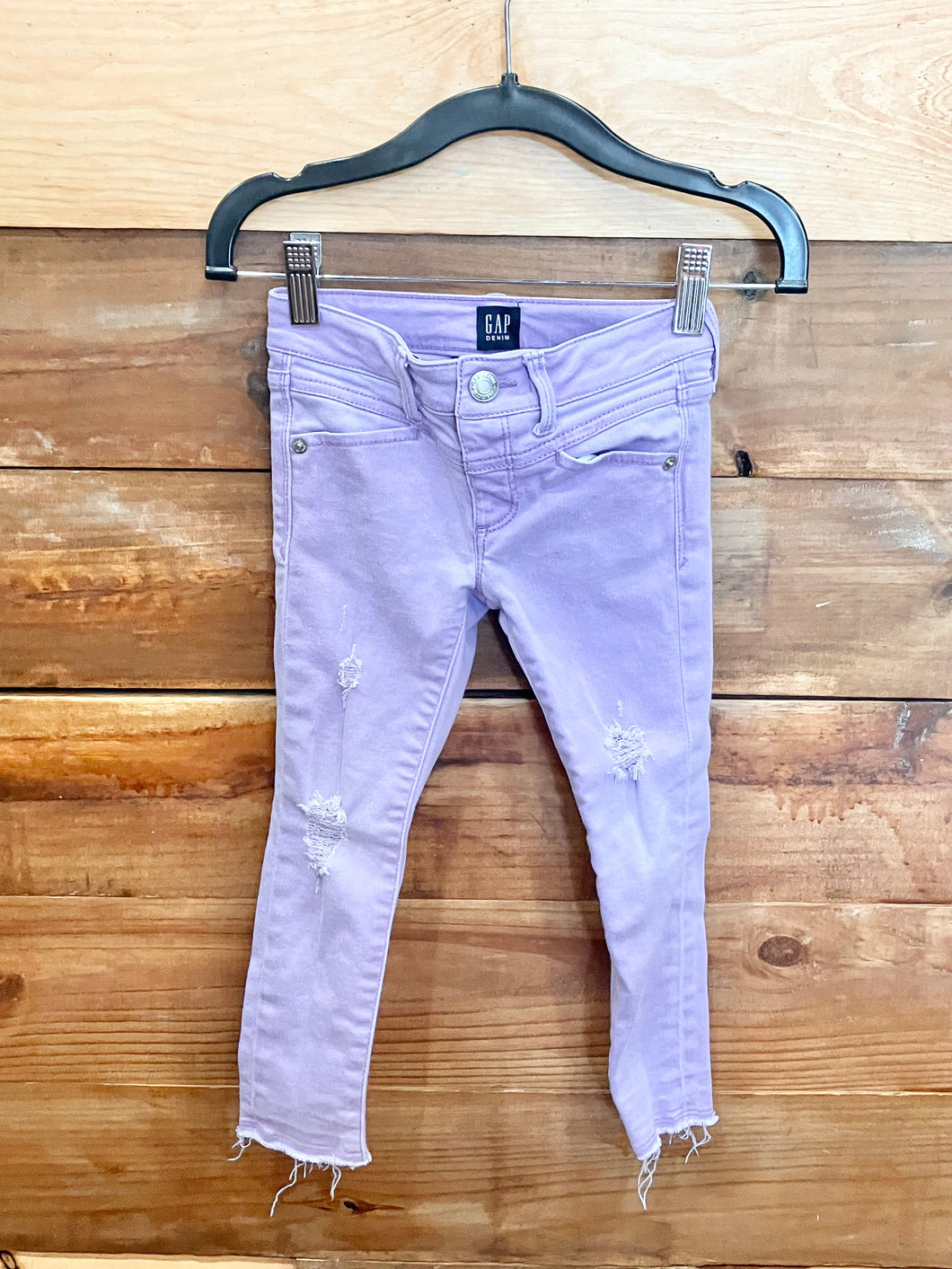 Gap Purple Distressed Jeans Size 5