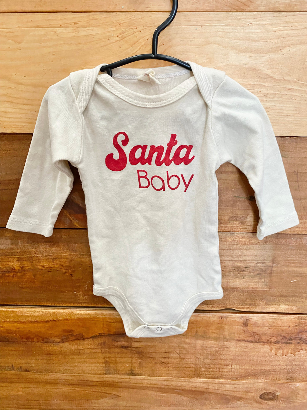 Tenth & Pine Santa Baby Bodysuit Size 6-12m