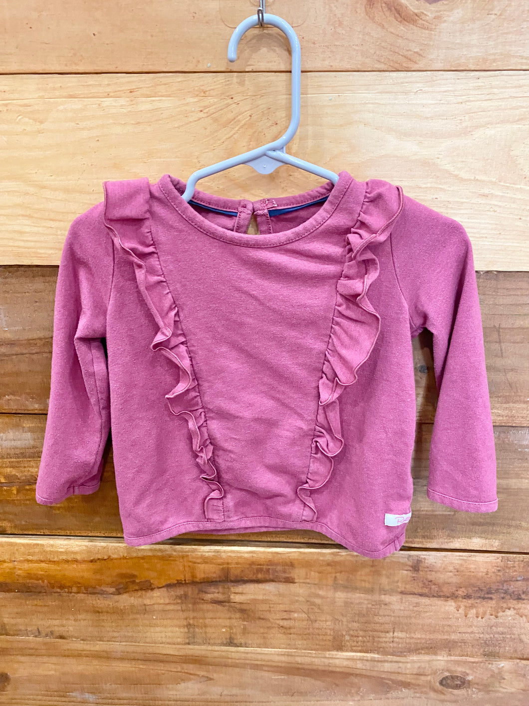 Ruffle Butts Purple Shirt Size 12-18m
