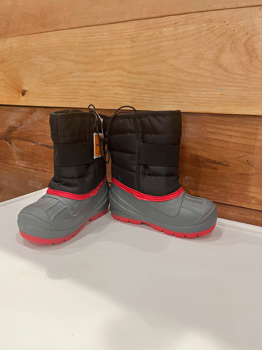 Cat & Jack Black Snow Boots Size 7
