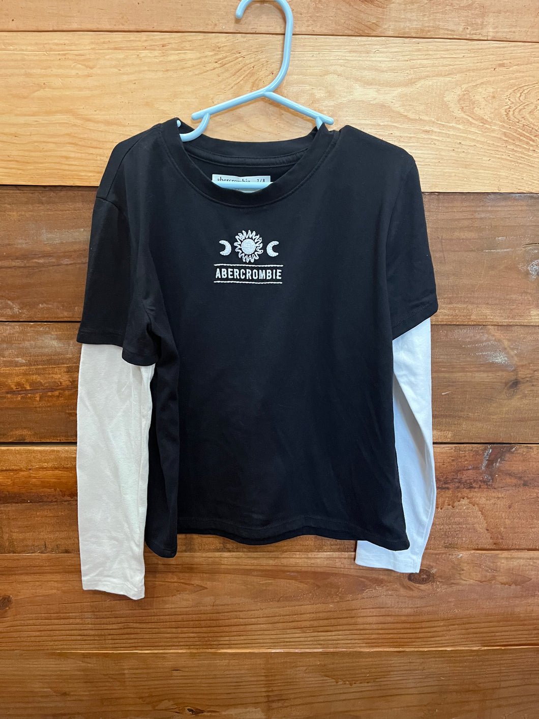 Abercrombie Black Sun Shirt Size 7/8