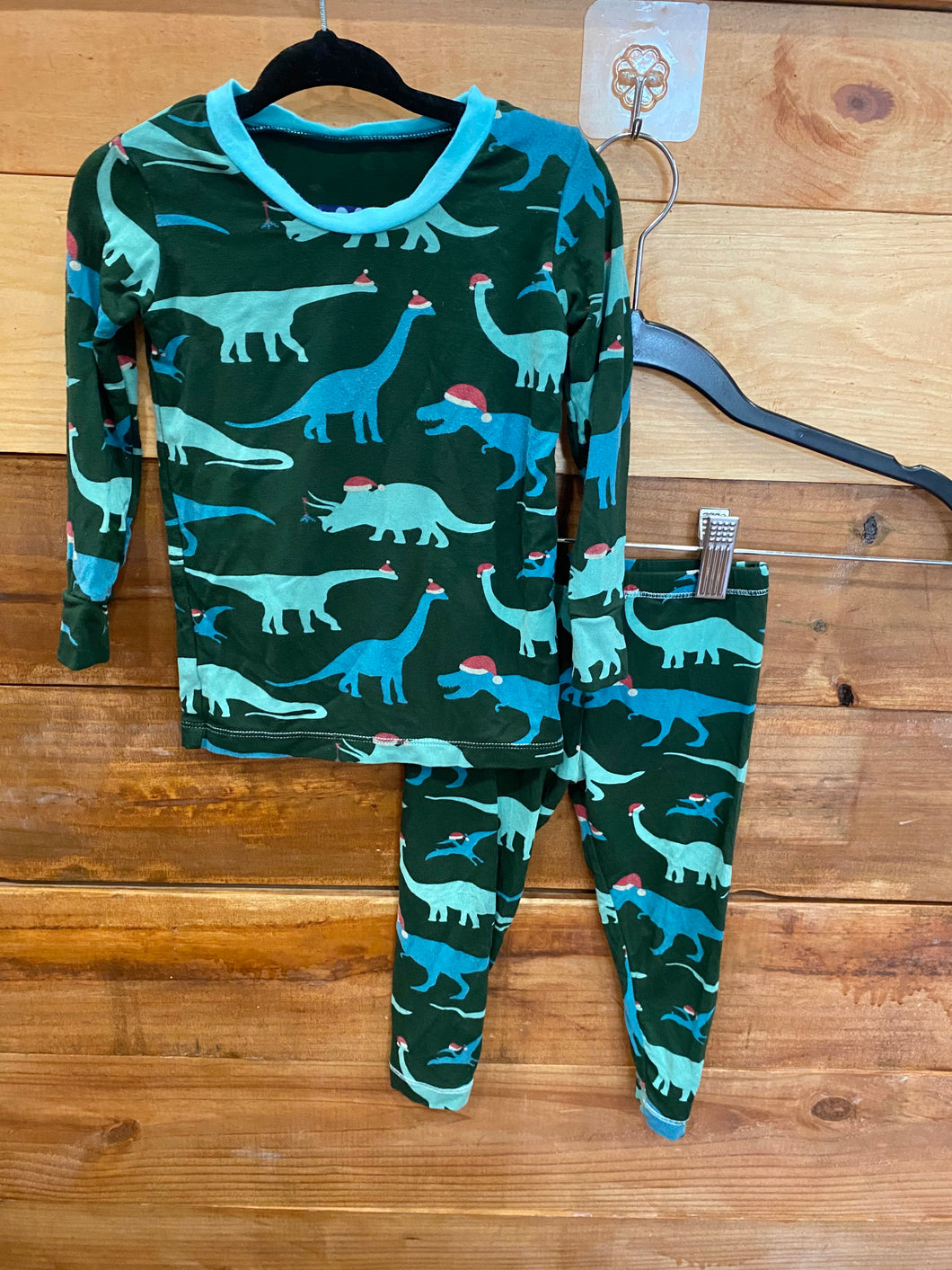 Kickee Pants Christmas Dino Pajamas Size 18-24m