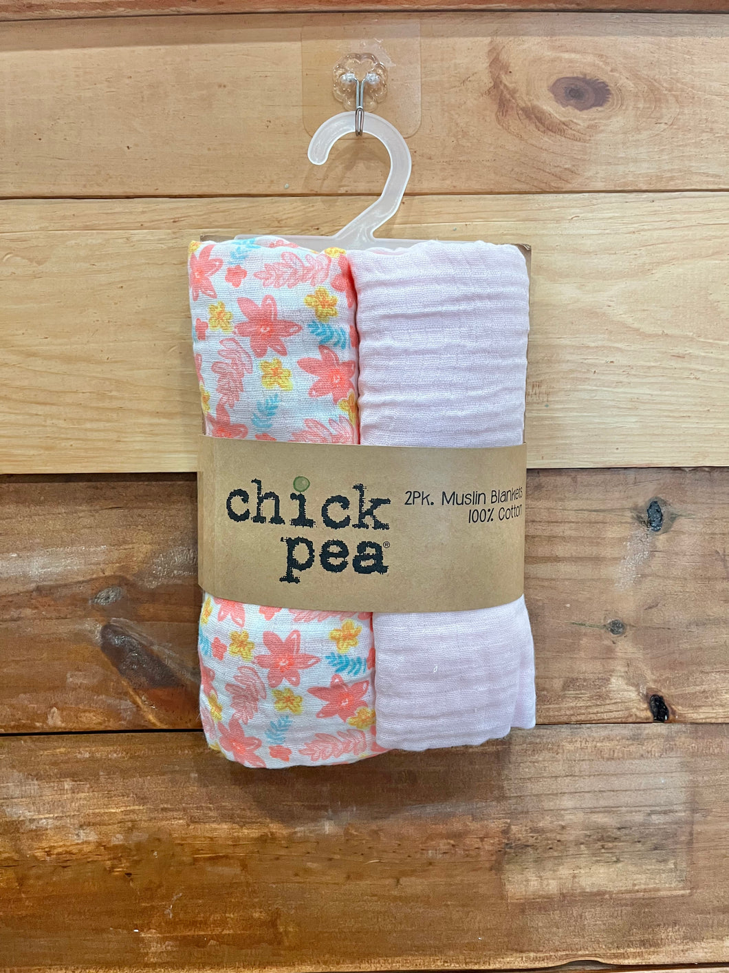 Chick Pea Pink Muslin Blanket Set