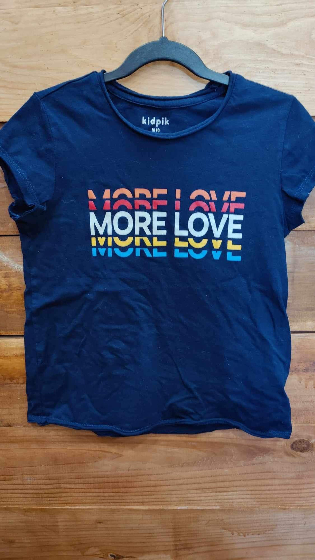 Kidpik More Love Shirt Size 10