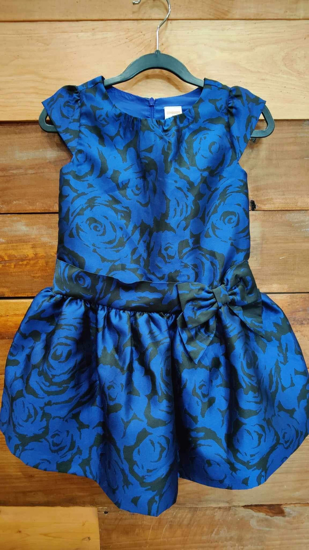 Gymboree Blue Roses Dress Size 3T