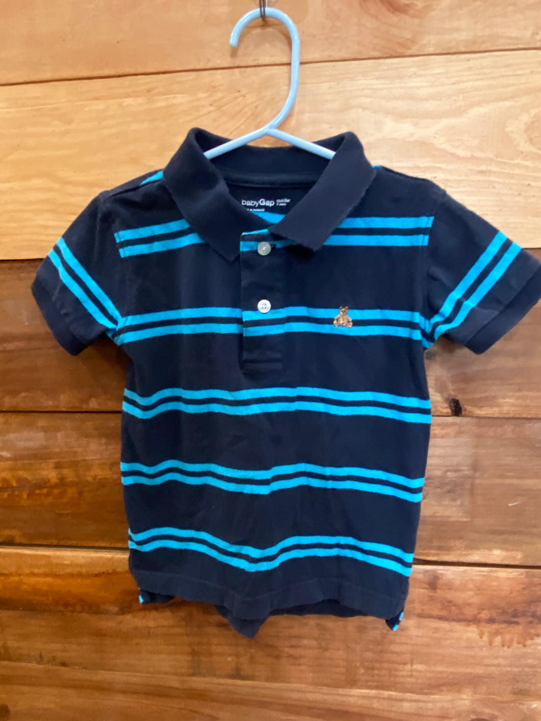 Gap Blue Striped Shirt Size 2