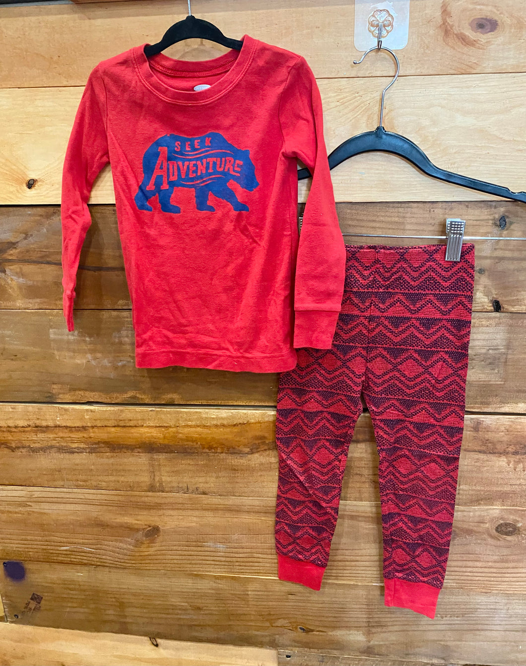 Old Navy Red Adventure Pajamas Size 3T