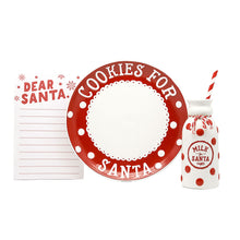 Load image into Gallery viewer, Santa&#39;s Cookie Plate Set
