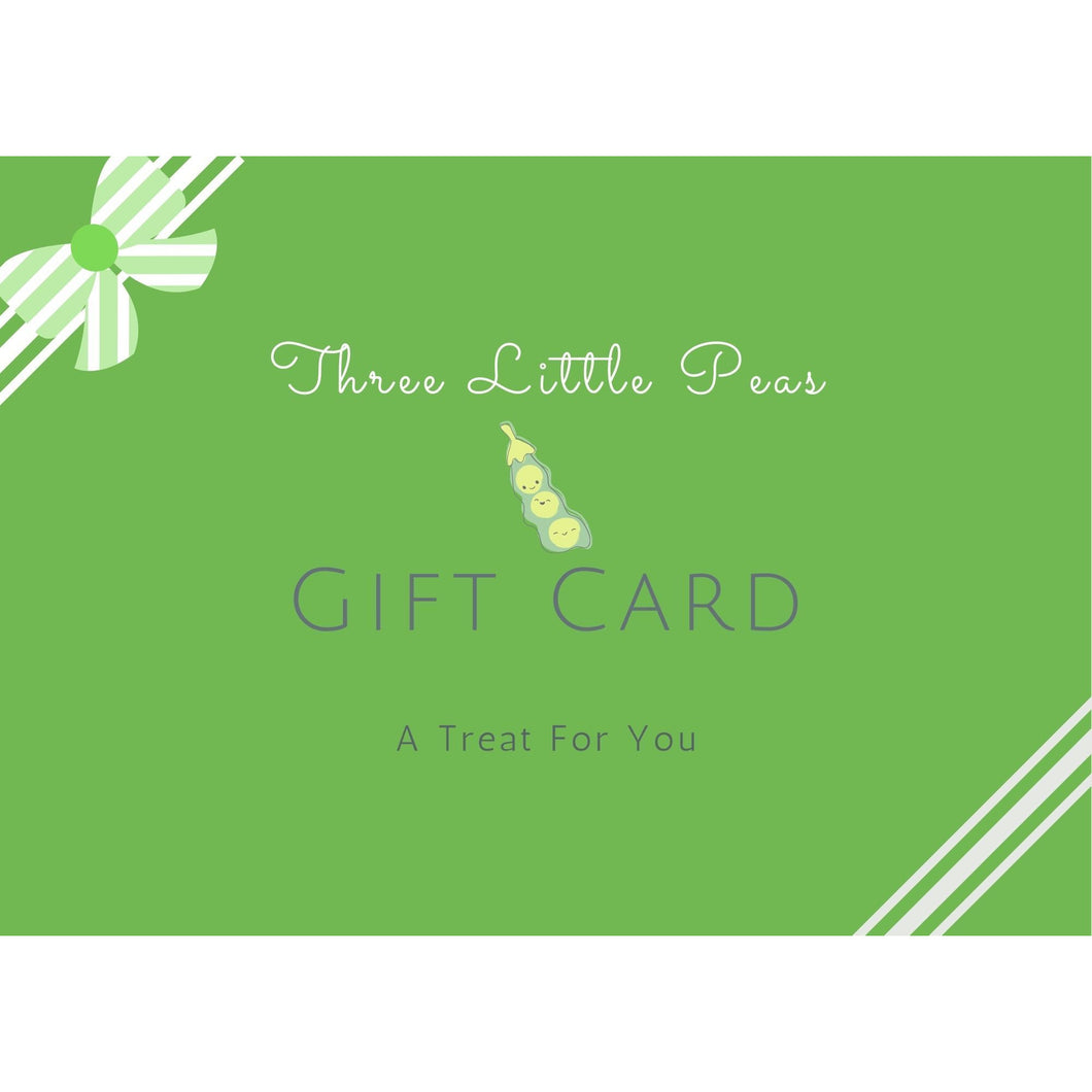 Three Little Pea's Boutique Gift Cards - Three Little Peas Children's Resale & Upscale Boutique