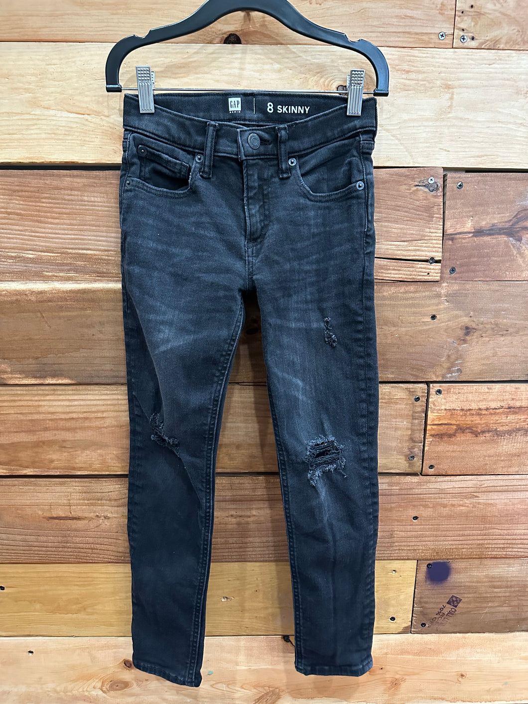 Gap Black Distressed Skinny Jeans Size 8