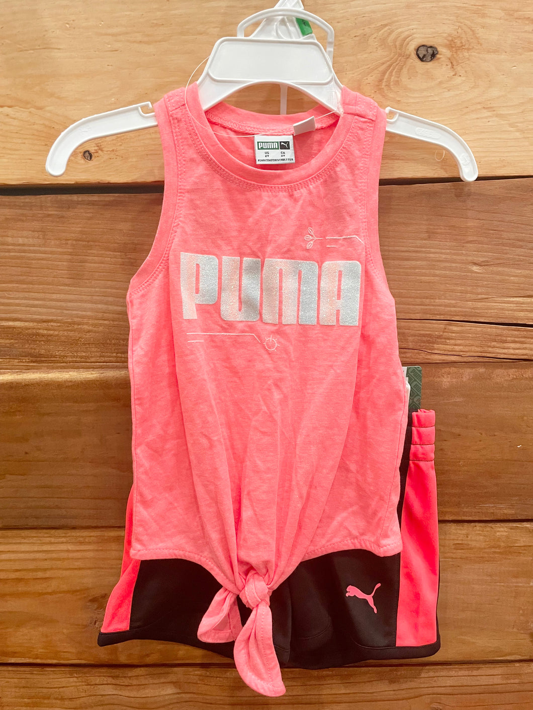 Puma Pink 2pc Outfit Size 2T