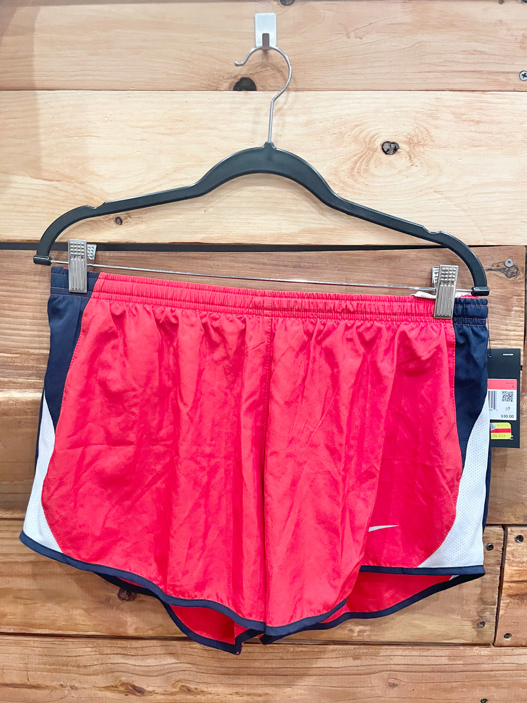Nike Red Dri Fit Shorts Size Large
