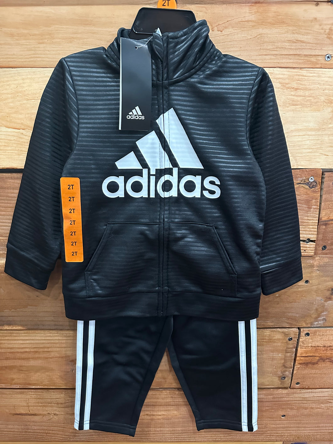 Adidas Black 2pc Outfit Size 2T