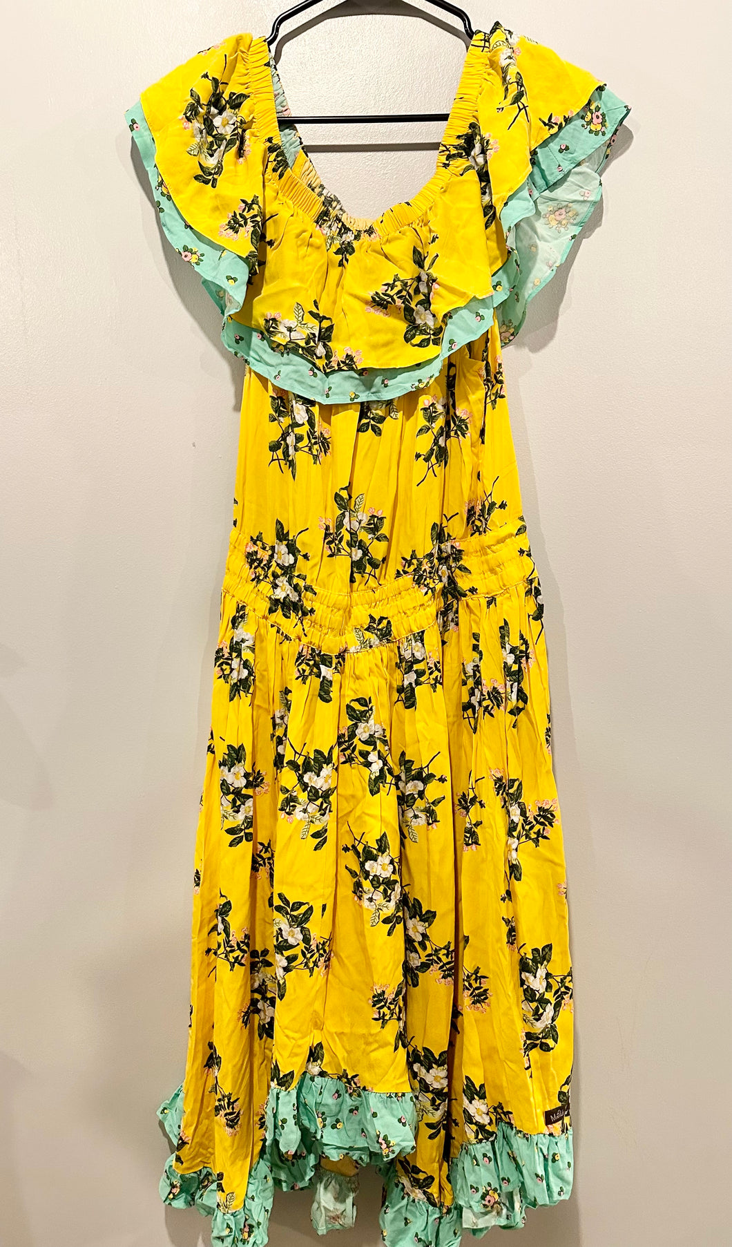Matilda Jane Yellow Flower Dress Size Large