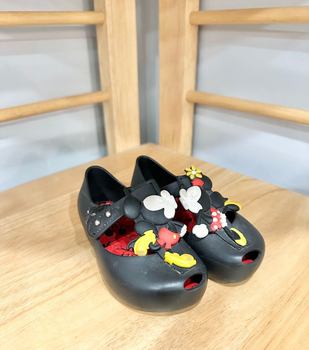 Mini Melissa Mickey & Minnie Shoes Size 8