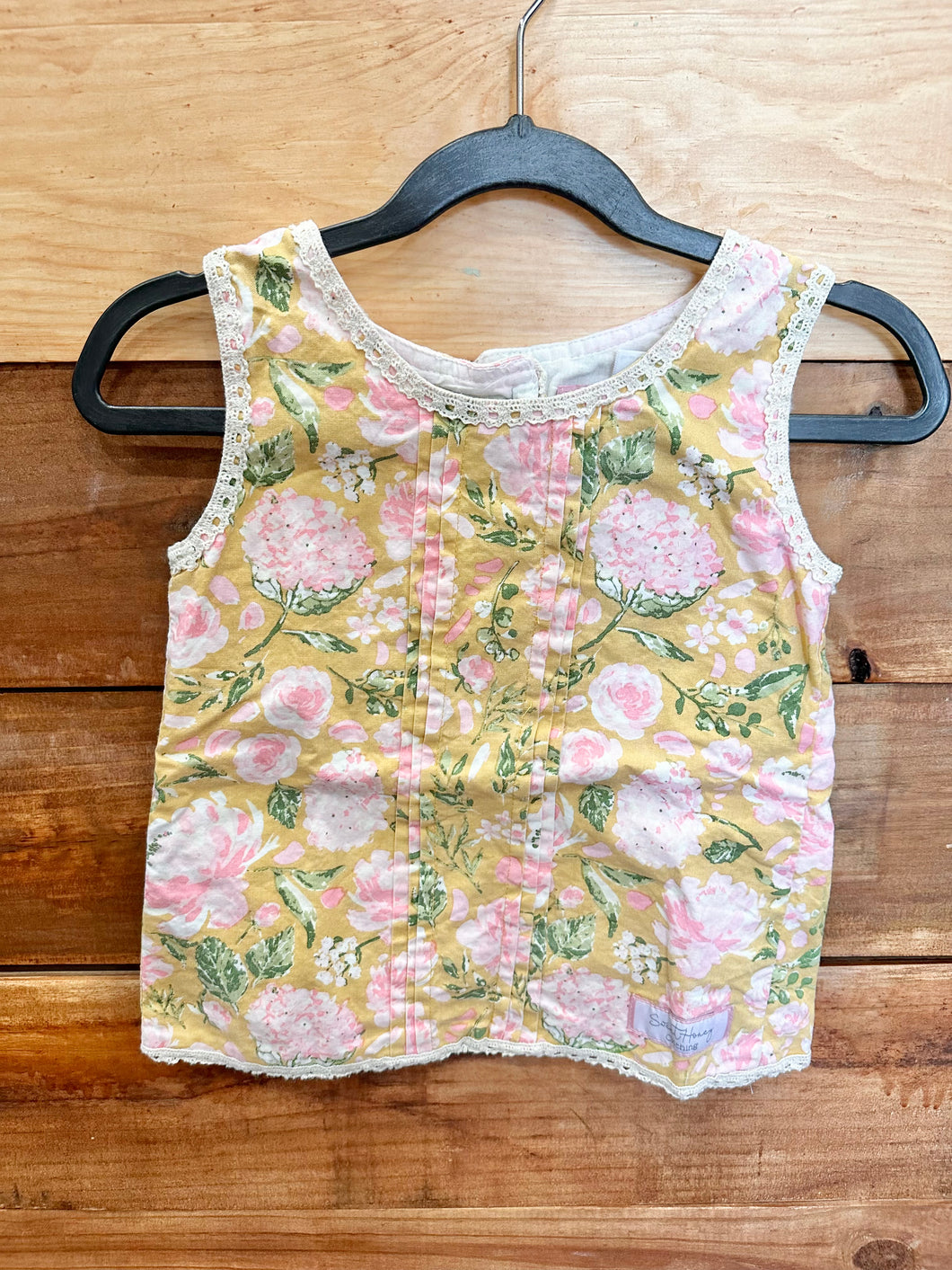 Sweethoney Pink Flower Top Size 4T
